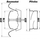 Talířový ventil-anemostat odvodní kov 200 AM200VRF