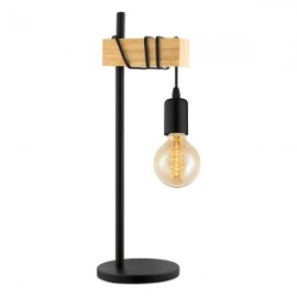 Designová stolní lampa TOWNSHEND 32918, E27, 10W, černá