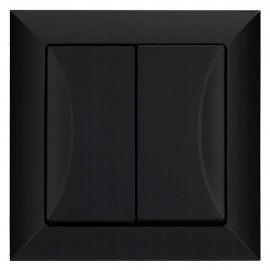 Vypínač Opus Style č.5 sériový - kompletní, černý