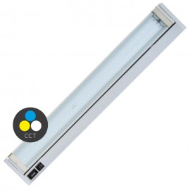 LED osvětlení kuchyňské linky GANYS 92cm, 15W, 3000-6500K, stříbrné