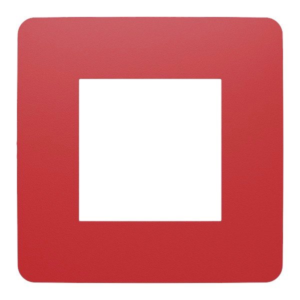 Krycí rámeček Unica Studio Color NU280213 červený / bílý podklad