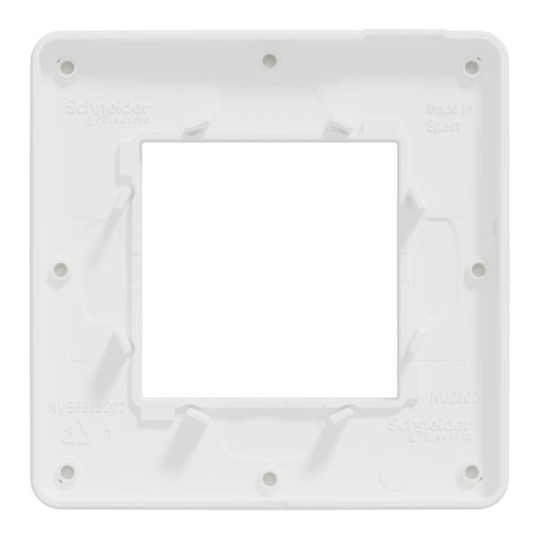 Krycí rámeček Unica Studio Color NU280218 bílý / bílý podklad