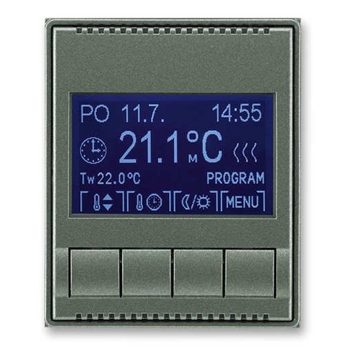 Kryt programovaného termostatu ABB TIME 3292E-A10301 34 antracitová