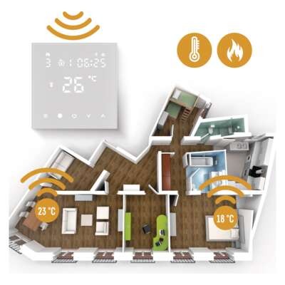 Digitální pokojový termostat pro podlahové topení P56201UF s Wi-Fi