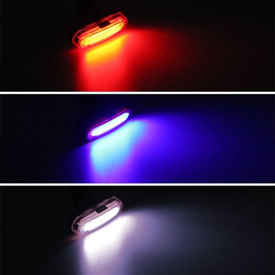 LED zadní cyklo světlo Solight WN45, 3W COB, nabíjecí, Li-Ion, USB