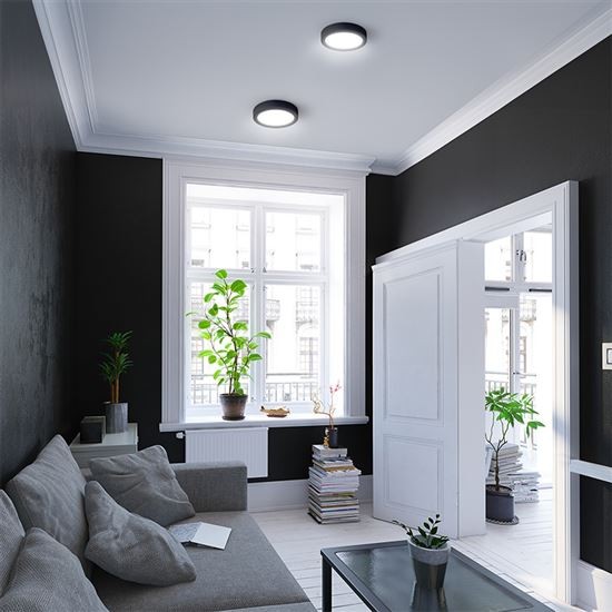   LED panel 300cm, 24W, 1800lm, CCT 3000-6000K, černý